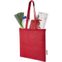 Madras 140 g/m2 draagtas van GRS gerecycled katoen 7 l - Rood