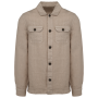 Verwassen herenoverhemd in linnen Washed Linen Sand S