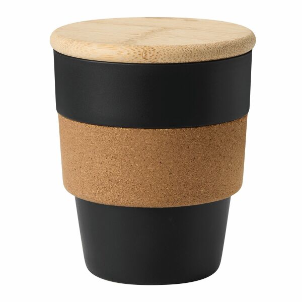 Drinkbeker TRAVEL GRIP zwart