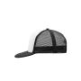 5 Panel Flat Peak Cap white/black one size