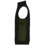 Men's Padded Hybrid Vest black/olive melange 6XL