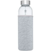 Bodhi 500 ml glazen drinkfles - Grijs