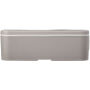MIYO Renew 700 ml enkellaagse lunchbox - Kiezelgrijs/Wit MIYO Renew 700 ml enkellaagse lunchbox - Kiezelgrijs/Wit