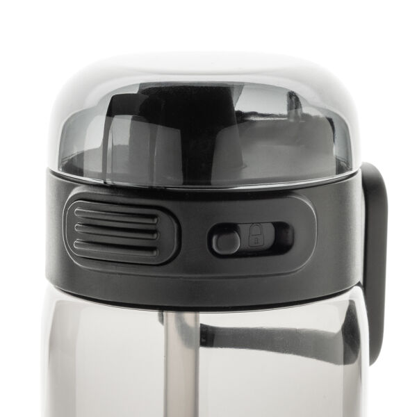 SipnLock RCS RPET Leakproof sport water fles 800ML, zwart SipnLock RCS RPET Leakproof sport water fles 800ML, zwart