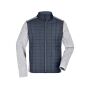 Men's Knitted Hybrid Jacket light-melange/anthracite-melange XXL