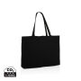 Impact AWARE ™ gerecycled katoenen shopper 145gsm, zwart