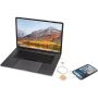 Chechia 5-in-1 150 cm datasynchronisatie- en 27 W snellaadkabel van gerecycled plastic met bamboe details - Wit