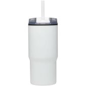 Westin 540 ml RCS gerecyclede dubbelwandige thermosbeker met rietje - Wit Westin 540 ml RCS gerecyclede dubbelwandige thermosbeker met rietje - Wit