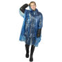 Ziva wegwerp regenponcho met opbergtasje - Koningsblauw Ziva wegwerp regenponcho met opbergtasje - Koningsblauw