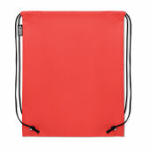 DAFFY RPET - RPET non-woven trekkoordtas - Rood
