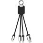 SCX.design C15 quatro oplaadkabel met oplichtend logo - Zwart/Wit
