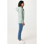 IQONIQ Rila lichtgewicht gerecycled katoen hoodie, iceberg green (L)
