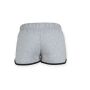 RETRO SHORTS, HEATHER GREY/BLACK, XXL, SKINNIFIT WOMEN
