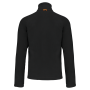Microfleece met rits en raglanmouwen heren Black 3XL