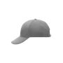 6 Panel Cap Laminated dark grey one size