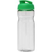 H2O Active® Base 650 ml sportfles met flipcapdeksel - Transparent/Groen