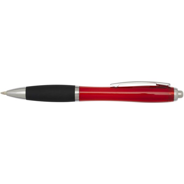 Nash RCS balpen van gerecycled plastic met gekleurde behuizing en zwarte grip (zwarte inkt) - Rood Nash RCS balpen van gerecycled plastic met gekleurde behuizing en zwarte grip (zwarte inkt) - Rood