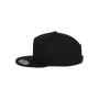 Classic snapbackpet 5 panelen BLACK / BLACK One Size