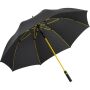 AC golf umbrella FARE® Style black-yellow