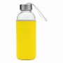 TAKE WELL - Glazen fles geel, transparant