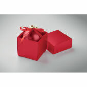 BELLES - Kerstbal geschenkdoos - Rood