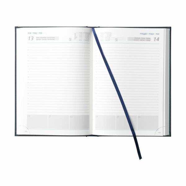 Eurotop Balacron Kalender 6-sprachig - dunkel blau Eurotop Balacron Kalender 6-sprachig - dunkel blau
