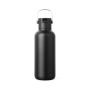VINGA Cael RCS SS drinkfles 600ML, zwart