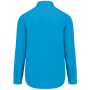 Overhemd in onderhoudsvriendelijk polykatoen-popeline heren Bright Turquoise 4XL