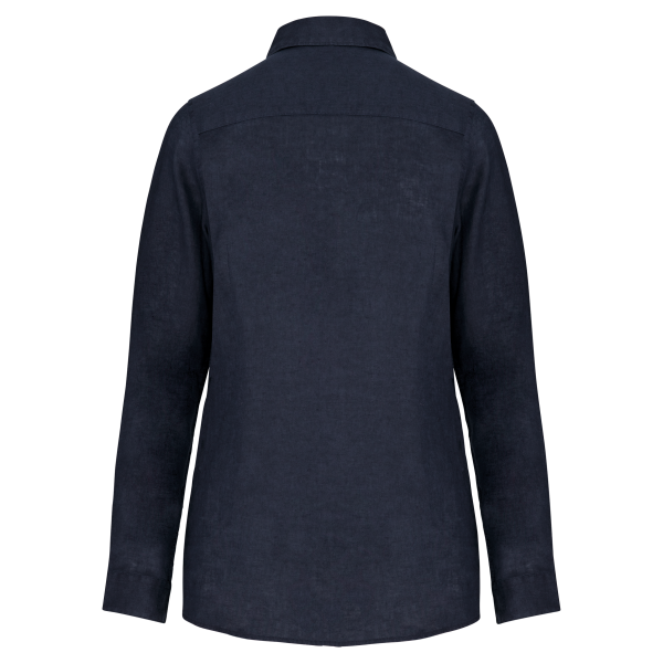 Linnen damesblouse Navy Blue XXL Linnen damesblouse Navy Blue XXL