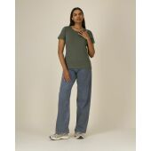 Stella Expresser 2.0 - Dagelijks fitted T-overhemd met een vrouwelijk cut - Khaki (3XL)