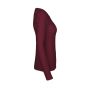 LADIES LONG SLEEVE TEE-SHIRT, BORDEAUX, XXL, NEUTRAL