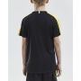*Progress contrast jersey jr black/Sw.yel 122/128