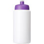 Baseline® Plus grip 500 ml sportfles met sportdeksel - Wit/Paars