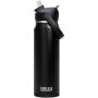 Camelbak® Thrive Flip VSS roestvrijstalen waterfles van 740 ml met inklapbaar rietje - Zwart