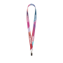 Sublimatie-keycord met bulldogclip