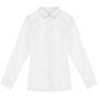 Ecologisch verwassen damesoverhemd washed white S