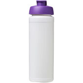Baseline® Plus grip 750 ml sportfles met flipcapdeksel - Wit/Paars