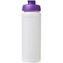 Baseline® Plus grip 750 ml sportfles met flipcapdeksel - Wit/Paars