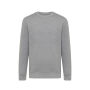 IQONIQ Etosha lichtgewicht gerecycled katoen sweater, light heather anthracite (XXS)