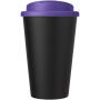 Americano® Eco 350 ml gerecyclede beker met spill-proof deksel - Paars/Zwart