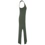 Ecologische verwassen damesjurk in jersey washed organic khaki L