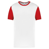 White / Sporty Red
