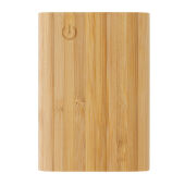 Bamboe 5.000 mAh powerbank, bruin