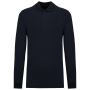 Bio180 piqué herenpolo lange mouwen Navy S