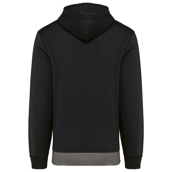 Driekleurige unisex sweater met capuchon Black / White / Basalt Grey 4XL Driekleurige unisex sweater met capuchon Black / White / Basalt Grey 4XL