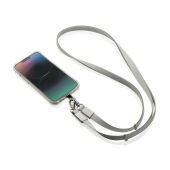 Nivo RCS recycled PET Crossbody lanyard, grijs