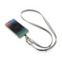 Nivo RCS recycled PET Crossbody lanyard, grijs