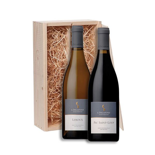 Luxe wijnset I Delafont Limoux I Pic Saint-Loup Luxe wijnset I Delafont Limoux I Pic Saint-Loup