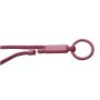 Tubyard lanyard met gerecycleerde plastic buis - Bordeaux rood