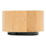 Draadloze speaker BAMBOO SOUND bruin, zwart